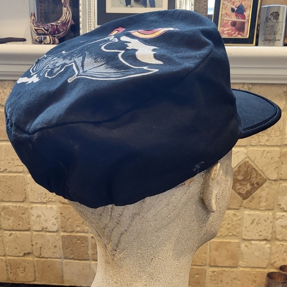 Diary Of a Madman Tour 1982 Ozzy Osbourne Painter Hat w/ Bats *Rare* - Picture 4 of 16